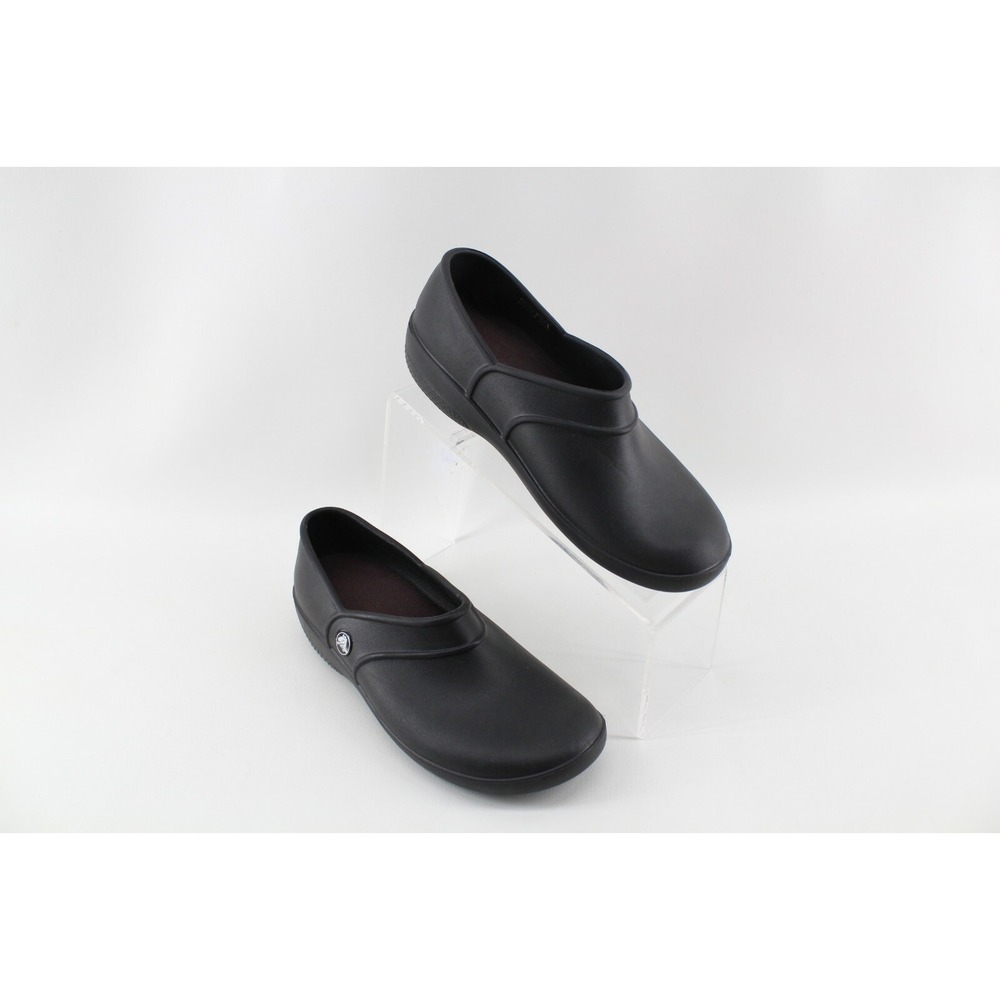 Crocs Neria‎ Pro Women's Size 7 Black Slip Resistant Clogs 11773 Nurse Comfort